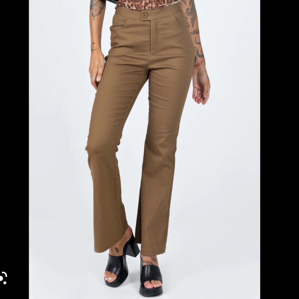 Princess Polly Everett Pants Brown Size 2
